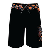 ROAR-INT Men's Lightweight Cargo Shorts – Quick Dry Stretch Hiking Shorts Orange