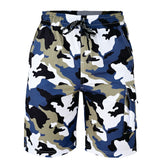 ROAR-INT Men's Lightweight Cargo Shorts β Quick Dry Stretch Hiking Shorts Camo Blue