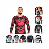 Roar MMA Rash Guard BJJ Long Sleeve Compression Fight Gear Shirt No Gi