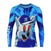 Kids MMA Rash Guard Sky Blue - Roar-int