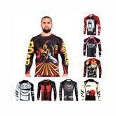 Roar Men's BJJ No-Gi Compression Rash Guard - Long Sleeve Workout Top
