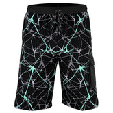 ROAR-INT Men's Lightweight Cargo Shorts – Quick Dry Stretch Hiking Shorts Green Black
