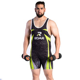 ROAR Men’s Wrestling Singlet Sports Gym Powerlifting Bodybuilding Vest Top - Roar-int