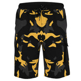 ROAR-INT Men's Lightweight Cargo Shorts – Quick Dry Stretch Hiking Shorts Yellow grey