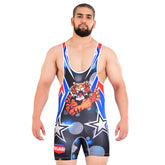 ROAR Men’s Wrestling Singlet Sports Gym Powerlifting Bodybuilding Vest Top