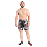 ROAR Darken Red Kick Boxing MMA Cage Fight men's Short