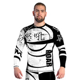 ROAR MMA Jiujitsu Long Sleeve Fitness Workout Rash Guard For men