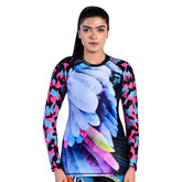 ROAR Ladies MMA Rash Guard Pink Camo