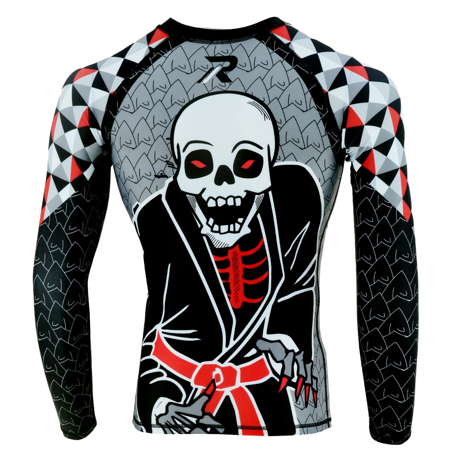MMA Rash Guard BJJ Long Sleeve Compression Fight Gear Shirt No Gi - Roar-int