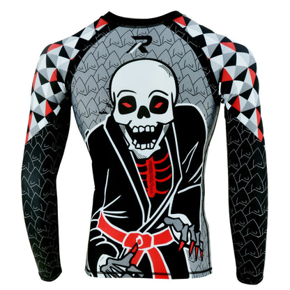 MMA Rash Guard BJJ Long Sleeve Compression Fight Gear Shirt No Gi - Roar-int