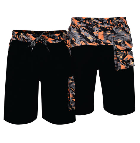 ROAR-INT Men's Lightweight Cargo Shorts – Quick Dry Stretch Hiking Shorts Orange