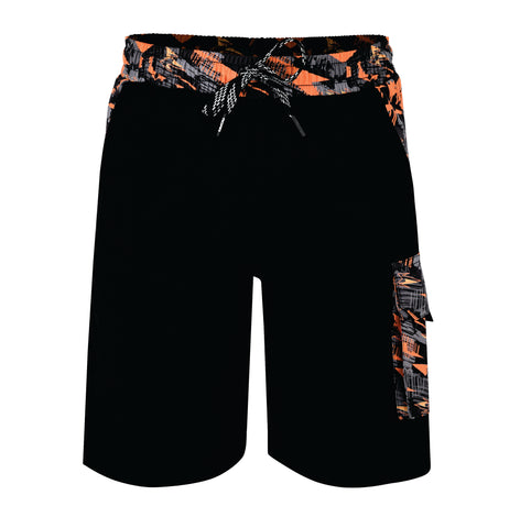 ROAR-INT Men's Lightweight Cargo Shorts – Quick Dry Stretch Hiking Shorts Orange