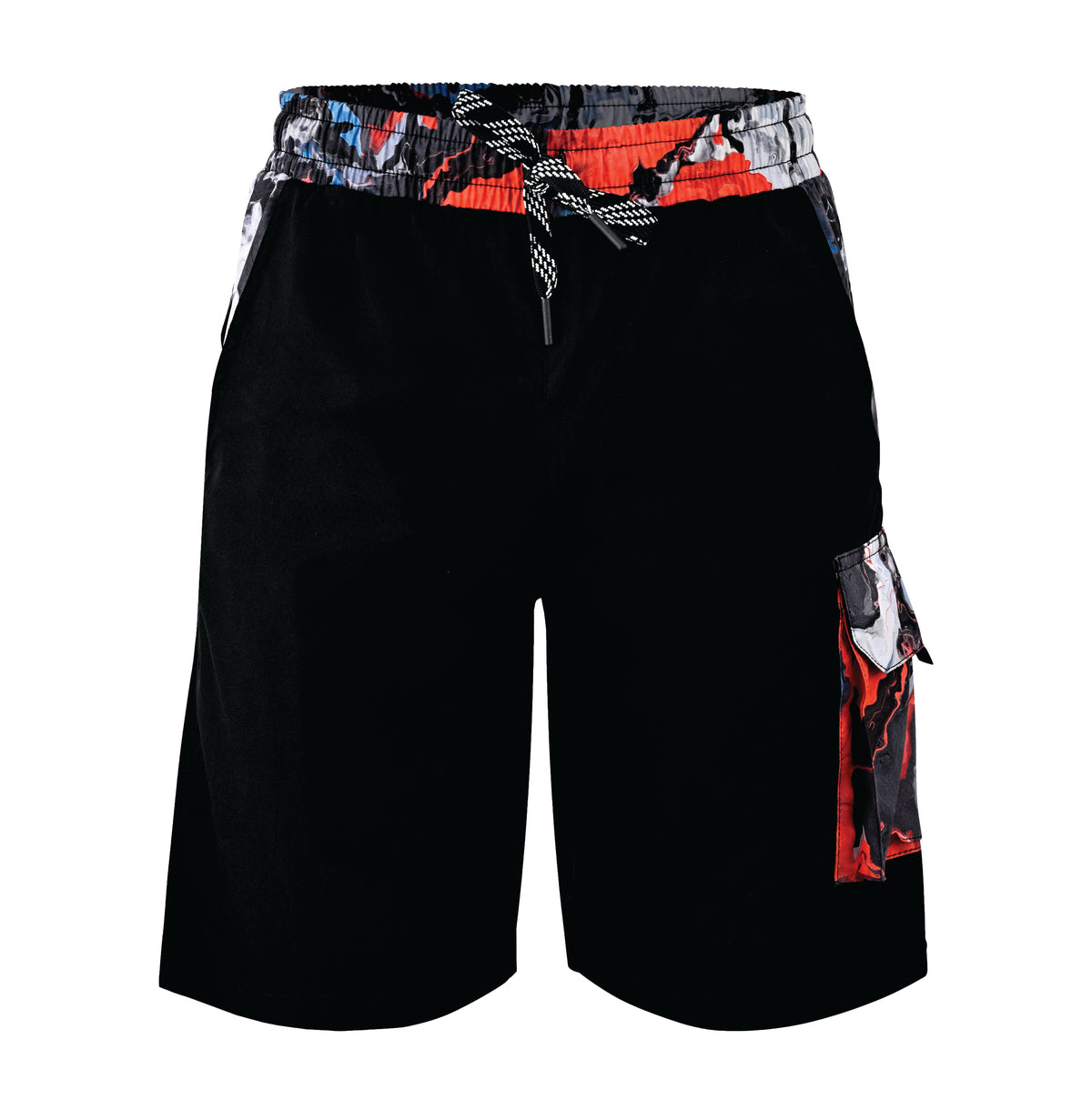 ROAR-INT Men's Lightweight Cargo Shorts – Quick Dry Stretch Hiking Shorts Red
