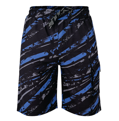 ROAR-INT Men's Lightweight Cargo Shorts – Quick Dry Stretch Hiking Shorts Camo Grey