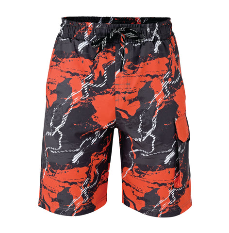 ROAR-INT Men's Lightweight Cargo Shorts – Quick Dry Stretch Hiking Shorts Orange