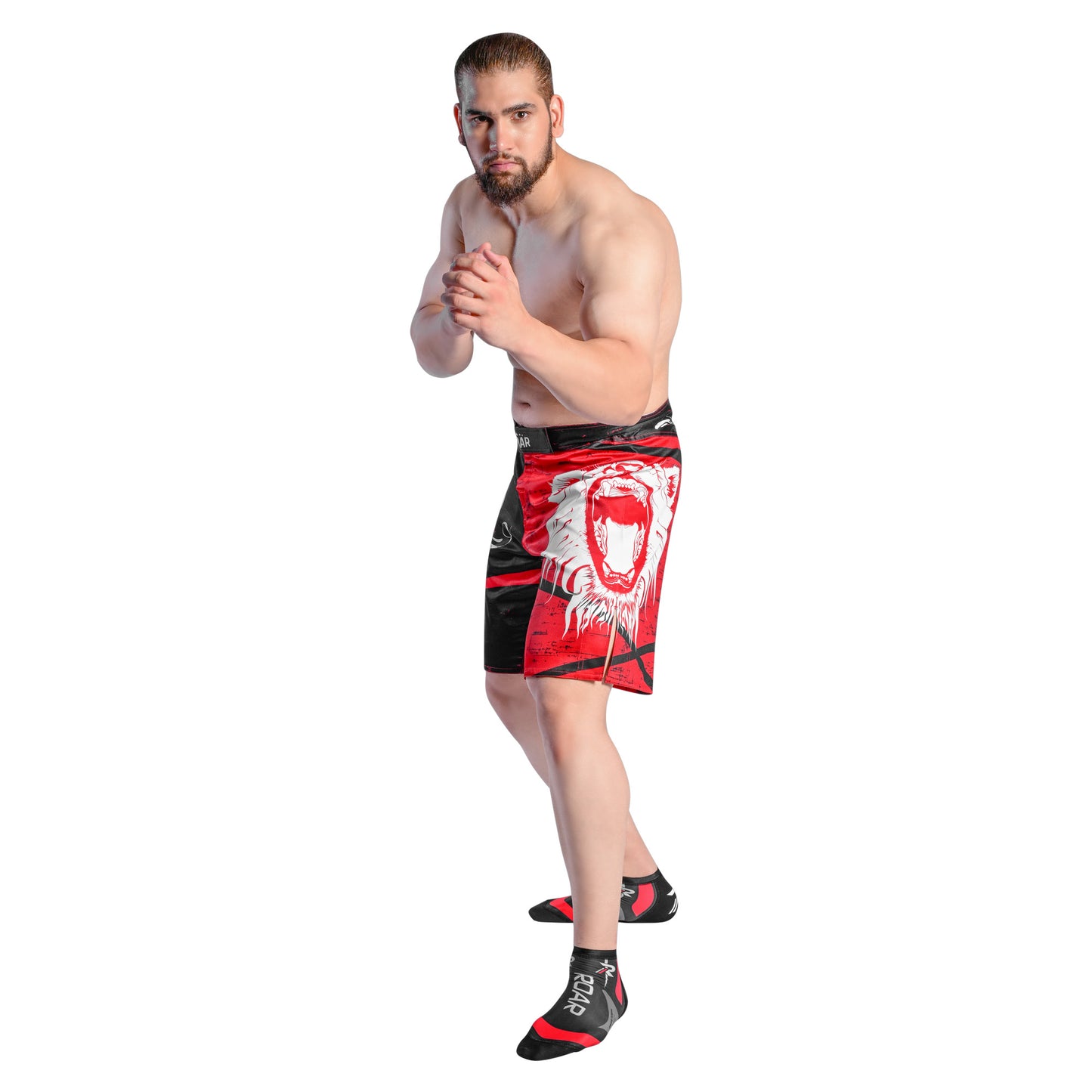 Roar Bjj Nogi Compression Grappling fight Workout Sublimated Shorts With Phone Pocket For Men