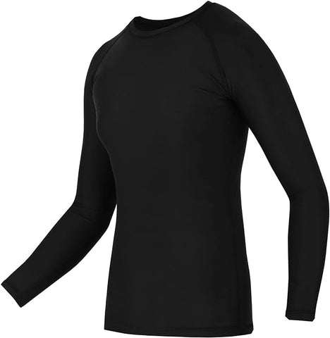 Kids MMA Rash Guard Black - Roar-int