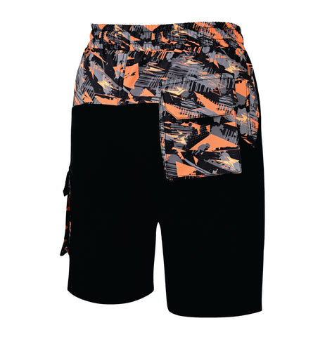 ROAR-INT Men's Lightweight Cargo Shorts – Quick Dry Stretch Hiking Shorts Orange