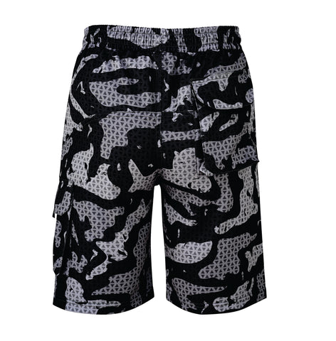 ROAR-INT Men's Lightweight Cargo Shorts – Quick Dry Stretch Hiking Shorts Camo Grey