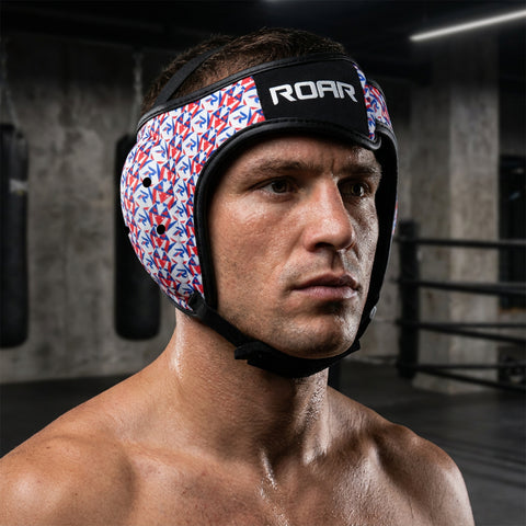 ROAR Ear Guard New Easy to Adjust Wrestling Protective MMA Headgear