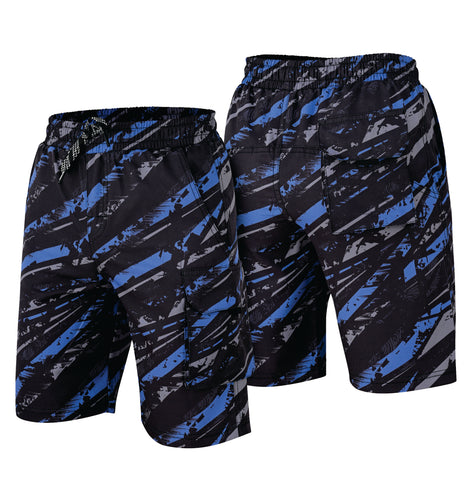 ROAR-INT Men's Lightweight Cargo Shorts – Quick Dry Stretch Hiking Shorts Camo Grey