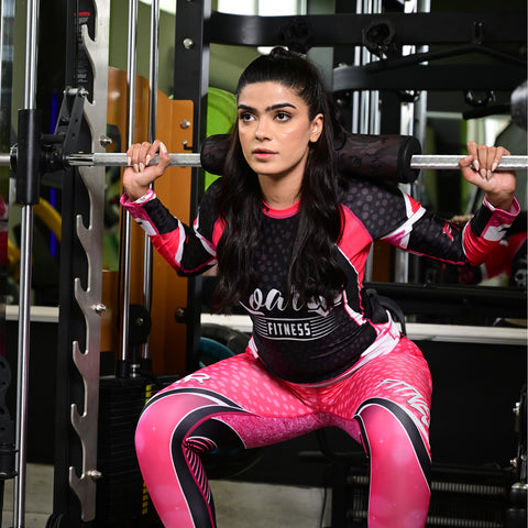 ROAR Ladies MMA Rash Guard PF Pink