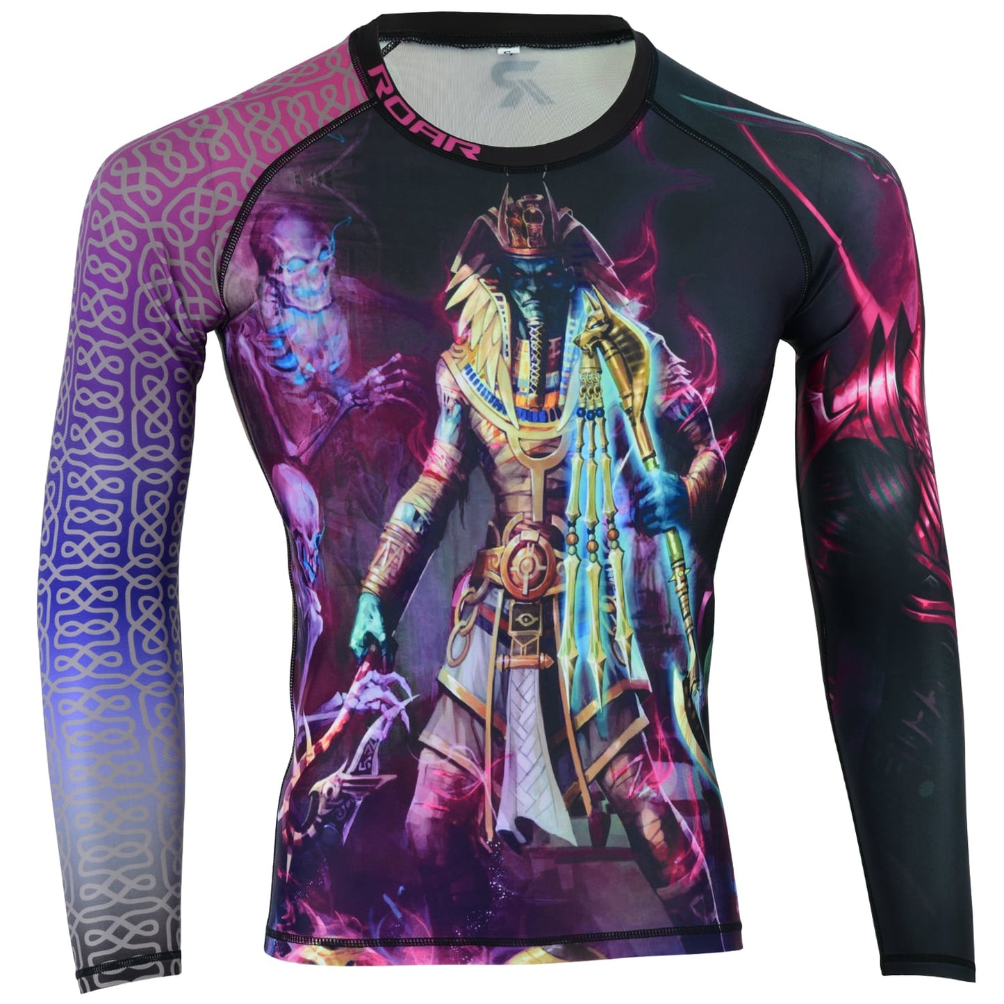 MMA Rash Guard BJJ Long Sleeve Compression Fight Gear Shirt No Gi - Roar-int