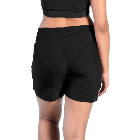 Roar Ladies MMA Shorts Simple Black