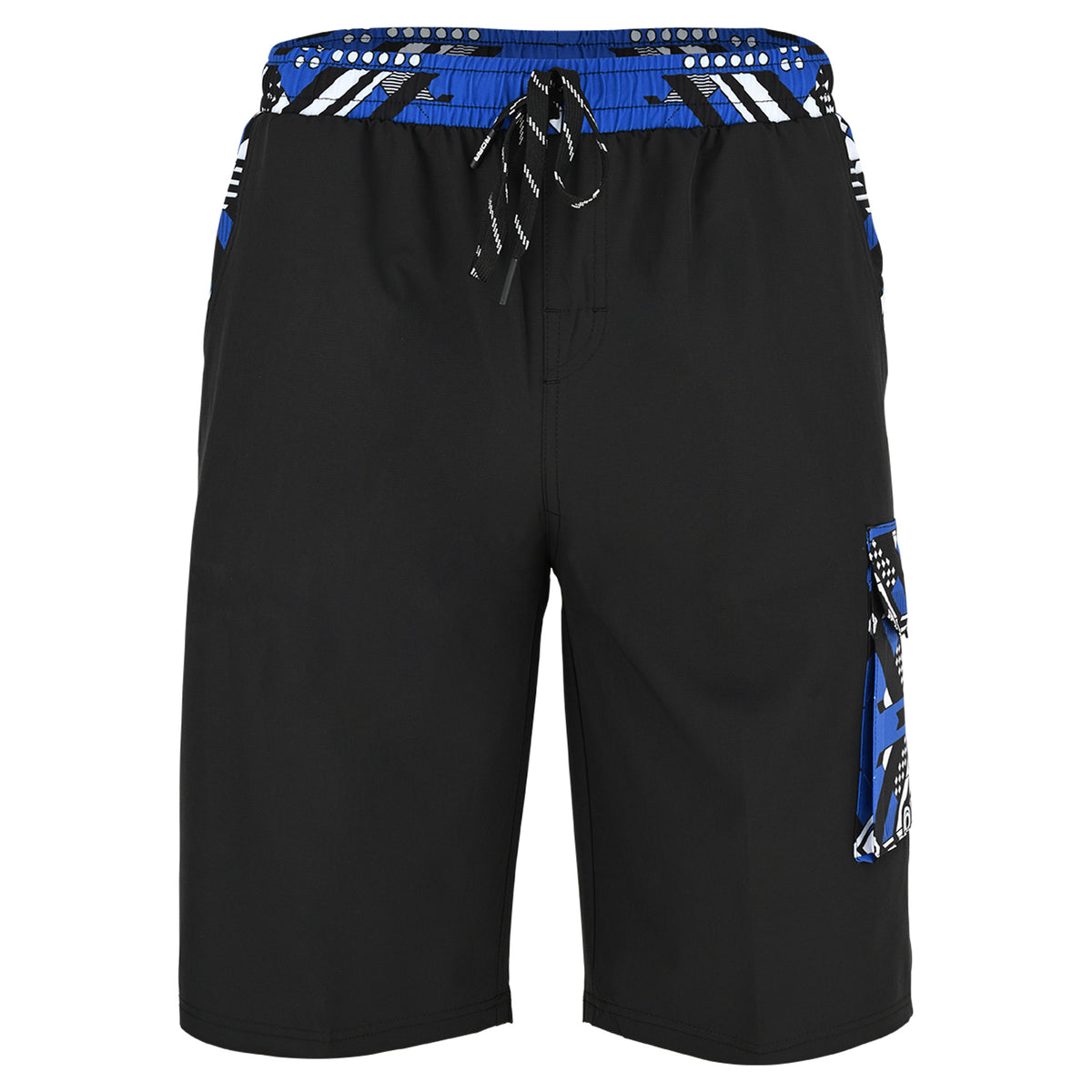 ROAR-INT Men's Lightweight Cargo Shorts – Quick Dry Stretch Hiking Shorts Blue