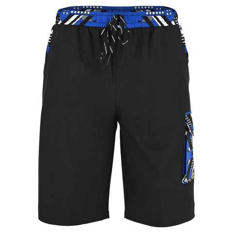 ROAR-INT Men's Lightweight Cargo Shorts – Quick Dry Stretch Hiking Shorts Blue