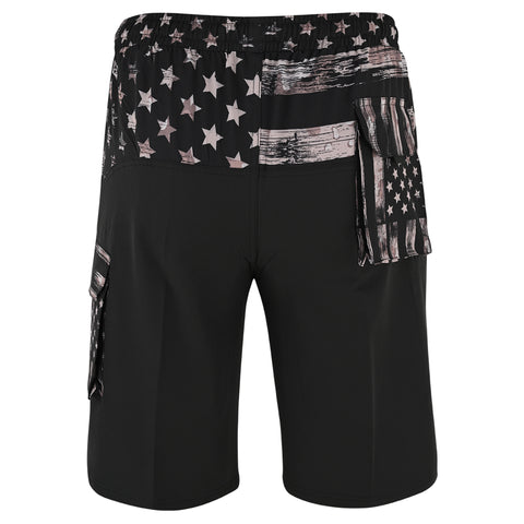 ROAR-INT Men's Lightweight Cargo Shorts – Quick Dry Stretch Hiking Shorts Brown