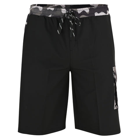 ROAR-INT Men's Lightweight Cargo Shorts – Quick Dry Stretch Hiking Shorts Camo