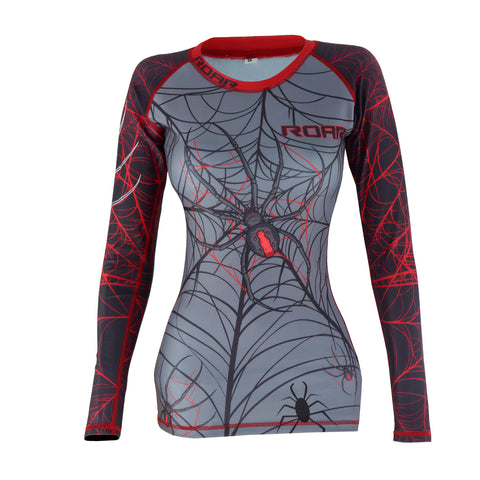 Roar Fightwear Women's MMA Compression Rash Guard BJJ Wrestling Long Sleeve - Roar-int