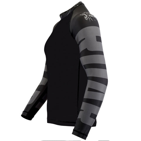 Roar MMA Rash Guard BJJ Dragon Long Sleeve Compression Fight Gear Shirt No Gi - Roar-int