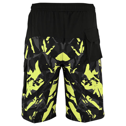 ROAR-INT Men's Lightweight Cargo Shorts – Quick Dry Stretch Hiking Shorts Green Grey
