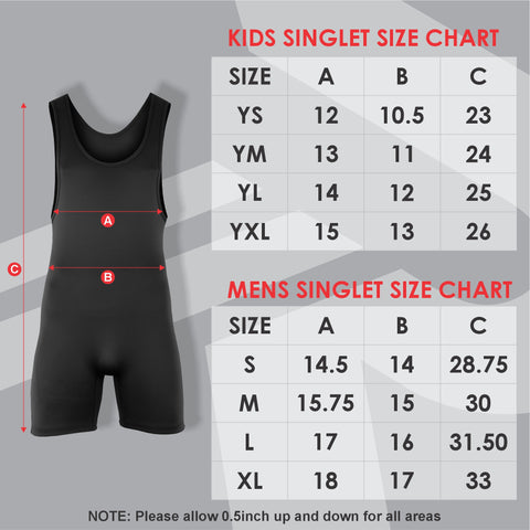 ROAR Kid's MMA Singlet Red