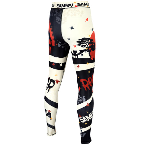 ROAR MMA BJJ Leggings Base Layer Gym Workout No Gi Grappling Jiu Jitsu Spats - Roar-int