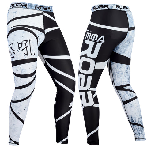 ROAR MMA BJJ Leggings Base Layer Gym Workout No Gi Grappling Jiu Jitsu Spats - Roar-int
