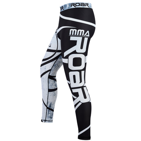 ROAR MMA BJJ Leggings Base Layer Gym Workout No Gi Grappling Jiu Jitsu Spats - Roar-int