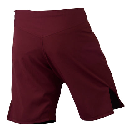 Men's MMA Simple Shorts Burgundy - Roar-int