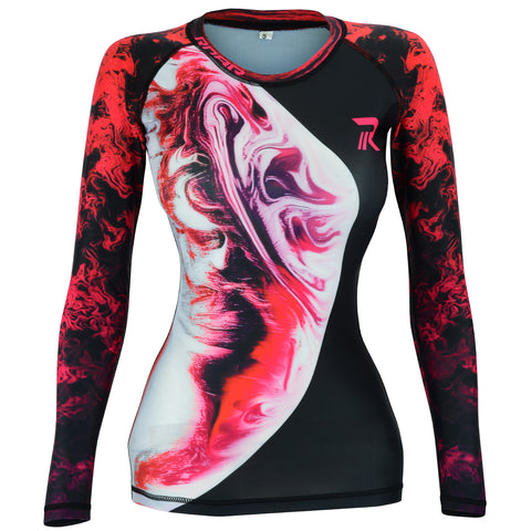 Roar Fightwear Women's MMA Compression Rash Guard BJJ Wrestling Long Sleeve - Roar-int