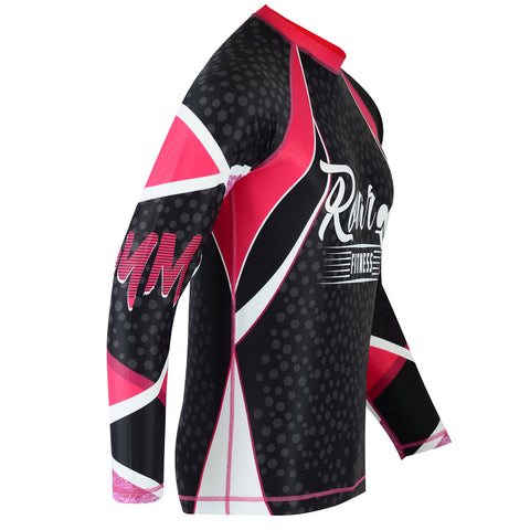 Roar Fightwear Women's MMA Compression Rash Guard Wrestling Long Sleeve Top - Roar-int