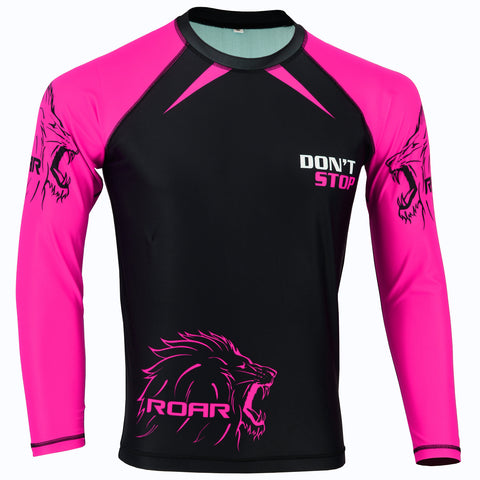 Roar Fightwear Women's MMA Compression Rash Guard Wrestling Long Sleeve Top - Roar-int