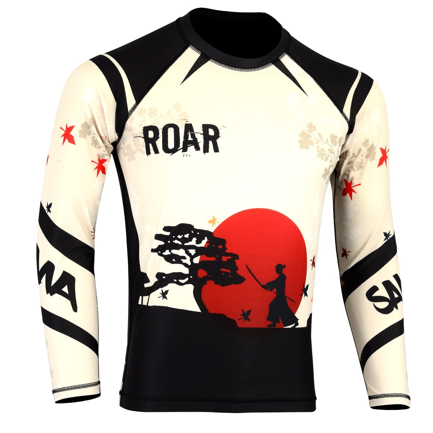 MMA Rash Guard BJJ Long Sleeve Compression Fight Gear Shirt No Gi - Roar-int