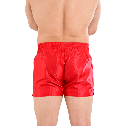 ROAR Red Muay Thai Shorts MMA Gym Boxing Fighting Kick Martial Arts Gear