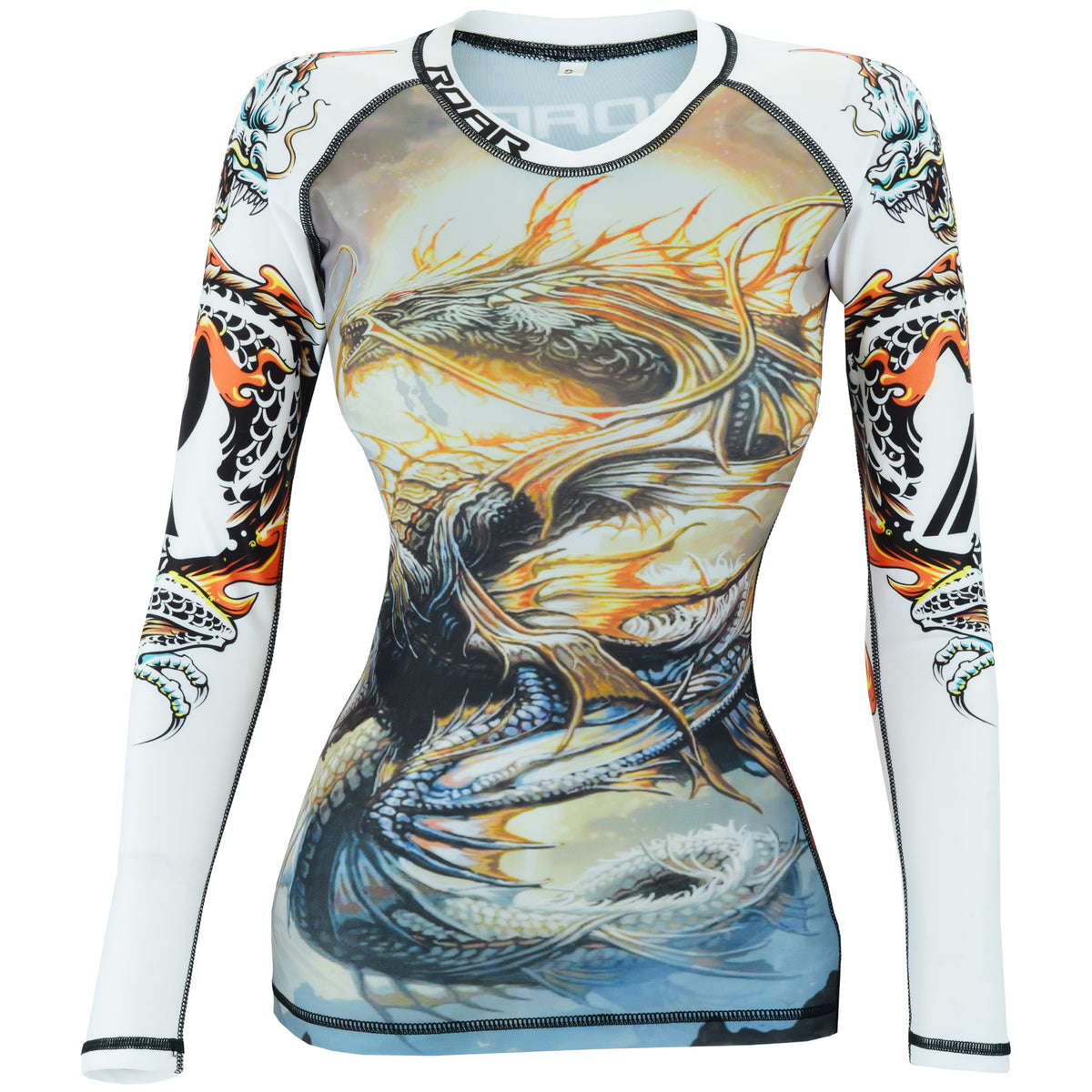 Roar Fightwear Women's MMA Compression Rash Guard BJJ Wrestling Long Sleeve - Roar-int