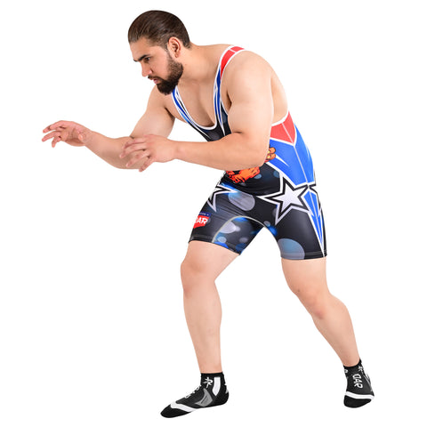 ROAR Men’s Wrestling Singlet Sports Gym Powerlifting Bodybuilding Vest Top