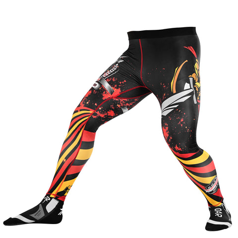 ROAR MMA BJJ Leggings Base Layer Gym Workout No Gi Grappling Jiu Jitsu Spats