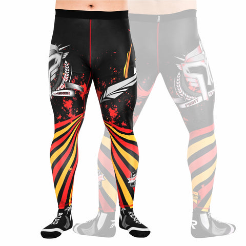 ROAR MMA BJJ Leggings Base Layer Gym Workout No Gi Grappling Jiu Jitsu Spats
