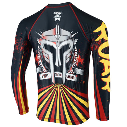 MMA Rash Guard BJJ Long Sleeve Compression Fight Gear Shirt No Gi - Roar-int